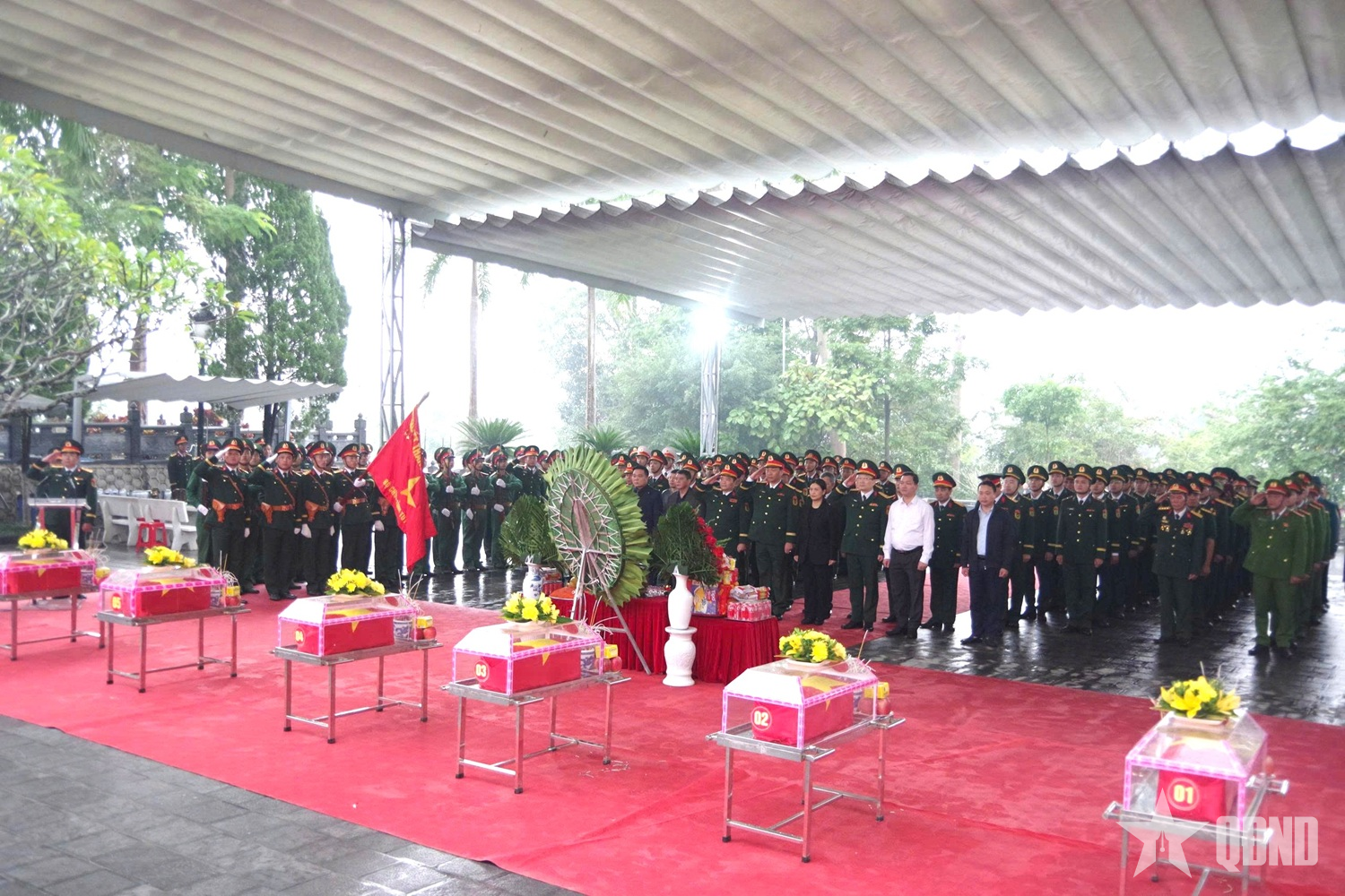 Tuyên Quang: Truy điệu và an táng 6 hài cốt liệt sĩ tại Nghĩa trang Liệt sĩ Quốc gia Vị Xuyên

